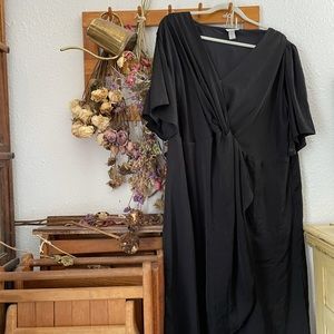 Little Black Dress with Twist in Front
